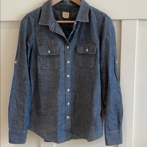 J Crew denim button down